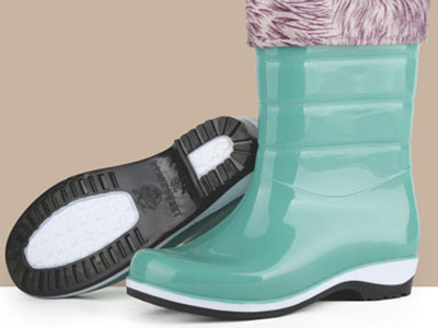 Botas de lluvia de PVC de tres colores